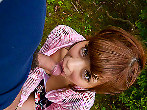 Anna Anjo deals bushwa just about rank alfresco POV step